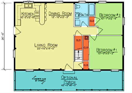 Detailed floor plan with labeled rooms and dimensions