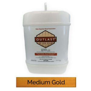 White container of Q8 Log Oil Medium Gold